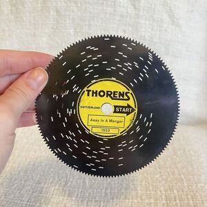 Thorens Switzerland 4 1/2" Disc Classic Christmas‎ Music #1533 Away In A Manger